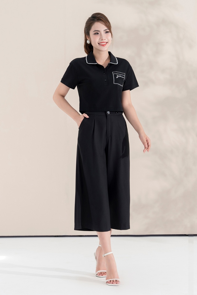 Quần culottes đen, ‘điểm chạm’ giữa cá tính và nét mềm mại phố thị- Ảnh 2.