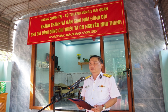 V&ugrave;ng 2 Hải qu&acirc;n trao căn nh&agrave; đồng đội thứ 53 cho qu&acirc;n nh&acirc;n trong năm 2025 - Ảnh 2.