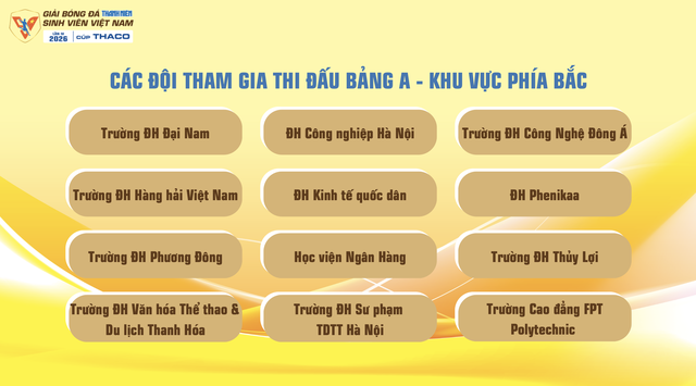 Lịch thi đấu mới nhất TNSV THACO cup 2026: Tất cả đều được ph&aacute;t trực tiếp, xem ở đ&acirc;u?- Ảnh 2.