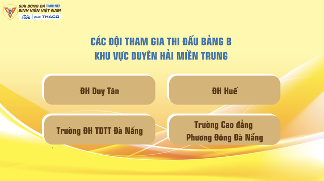 Lịch thi đấu mới nhất TNSV THACO cup 2026: Tất cả đều được ph&aacute;t trực tiếp, xem ở đ&acirc;u?- Ảnh 5.