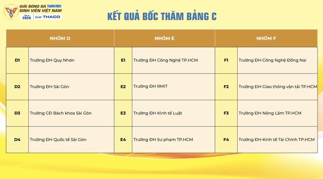 Lịch thi đấu mới nhất TNSV THACO cup 2026: Tất cả đều được ph&aacute;t trực tiếp, xem ở đ&acirc;u?- Ảnh 18.