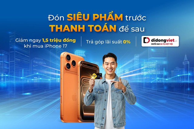 Giảm ngay 1.5 triệu đồng khi mua trả g&oacute;p iPhone 17 bằng thẻ t&iacute;n dụng PVcomBank- Ảnh 1.
