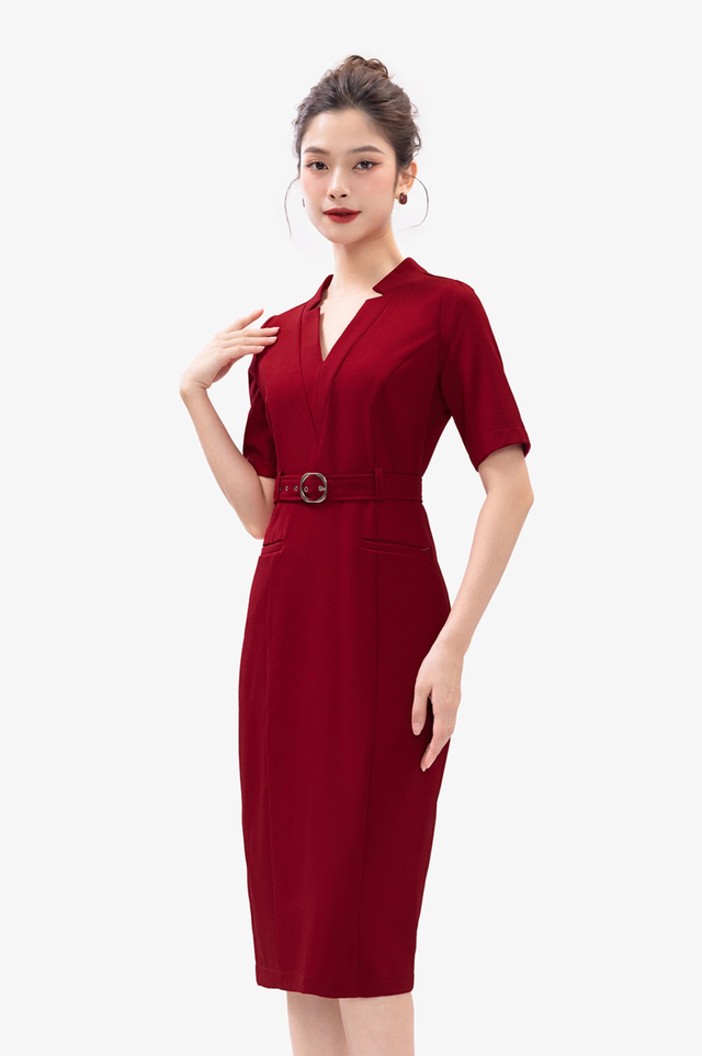 Đầm phối thắt lưng, tôn dáng chuẩn 'siêu mẫu' trong tích tắc  - Ảnh 3.