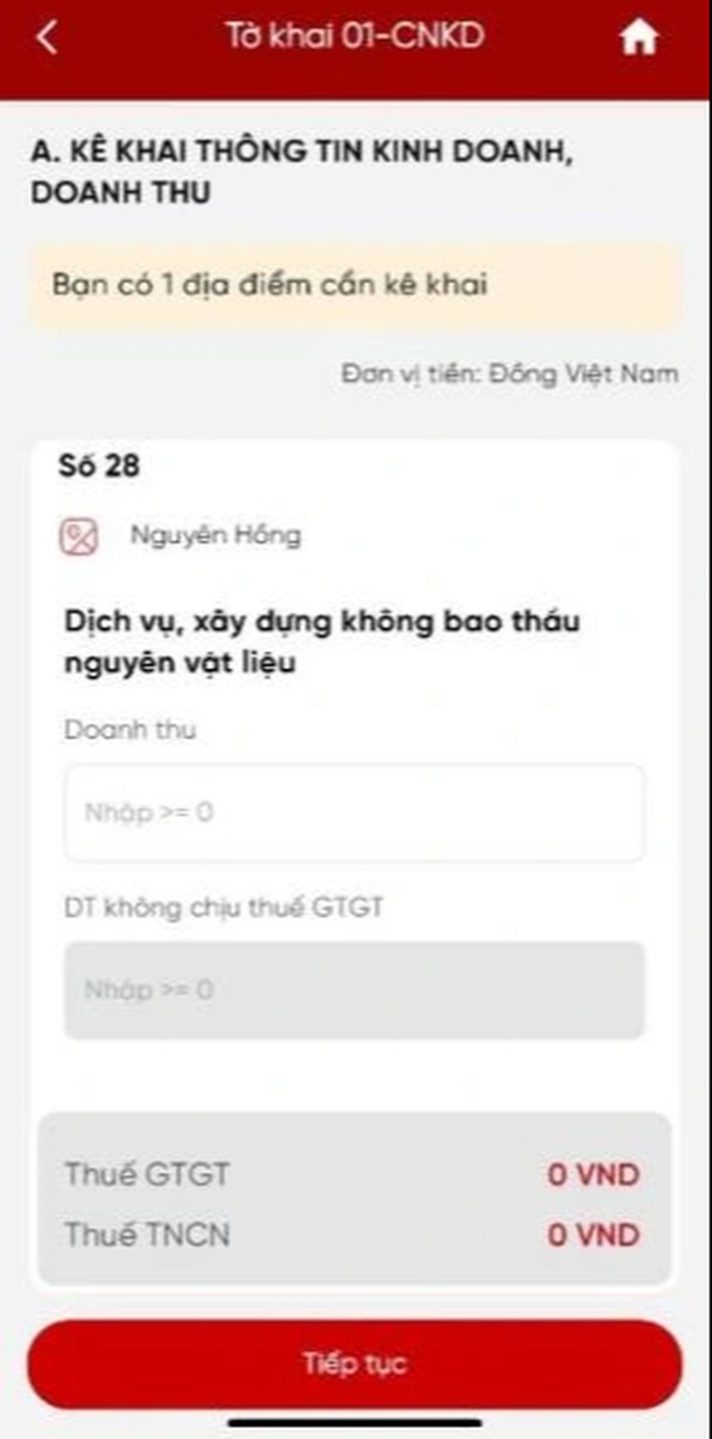 4 bước khai thuế trên eTax Mobile cho hộ kinh doanh cho thuê nhà- Ảnh 9.