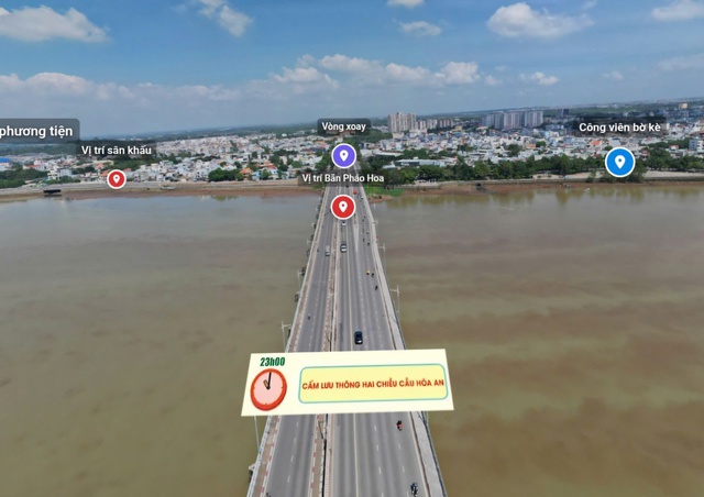 Chào Tết Dương lịch 2026, Đồng Nai bắn pháo hoa 15 phút ở cầu Hóa An- Ảnh 1. Chào Tết Dương lịch 2026, Đồng Nai bắn pháo hoa 15 phút ở cầu Hóa An- Ảnh 1.