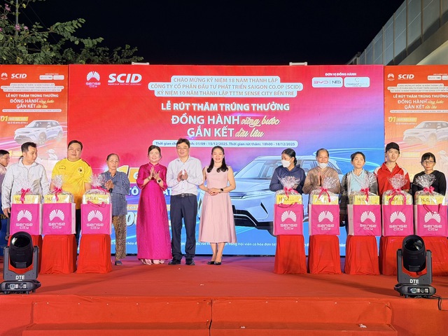 Trung t&acirc;m thương mại Sense City Bến Tre tri &acirc;n kh&aacute;ch h&agrave;ng dịp 10 năm th&agrave;nh lập- Ảnh 1.