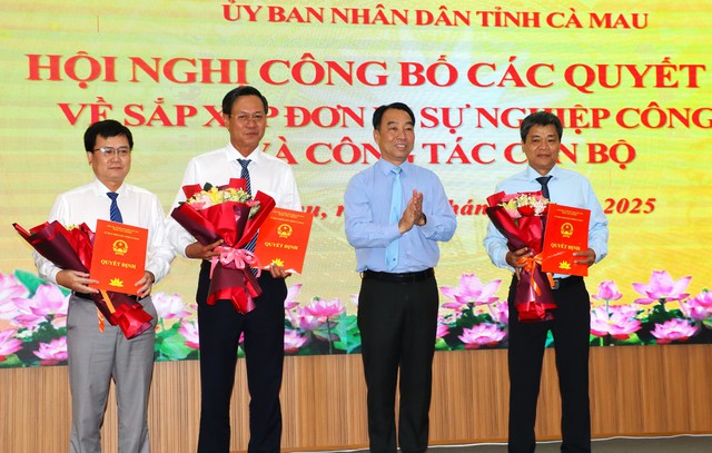 C&agrave; Mau c&ocirc;ng bố 21 gi&aacute;m đốc, ph&oacute; gi&aacute;m đốc ban quản l&yacute; dự &aacute;n hợp nhất  - Ảnh 1.