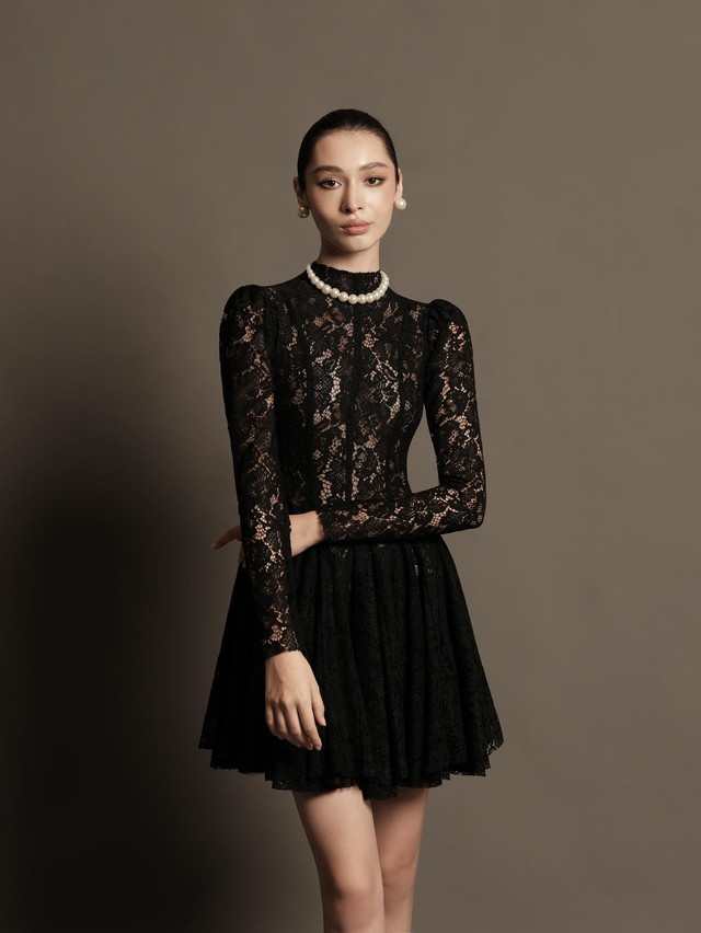 Nâng tầm phong cách cùng những thiết kế từ vải ren - Ảnh 2.