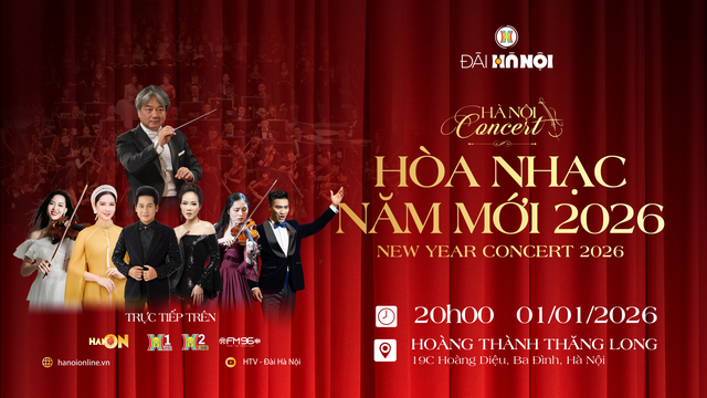 Trọng Tấn, Phạm Khánh Ngọc biểu diễn trong 'Hanoi Concert - Hòa nhạc năm mới 2026'- Ảnh 1. Trọng Tấn, Phạm Khánh Ngọc biểu diễn trong 'Hanoi Concert - Hòa nhạc năm mới 2026'- Ảnh 1.