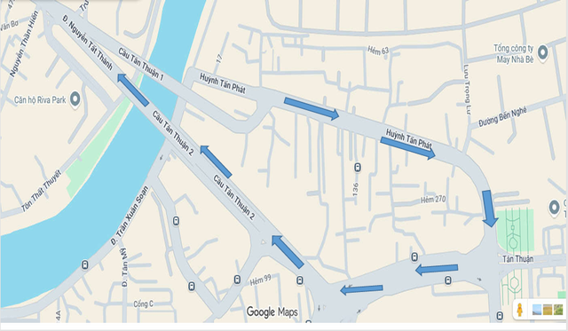 CSGT TP.HCM lưu ý: Từ 6.12, điều chỉnh tổ chức giao thông cầu Tân Thuận 1 - Ảnh 2.