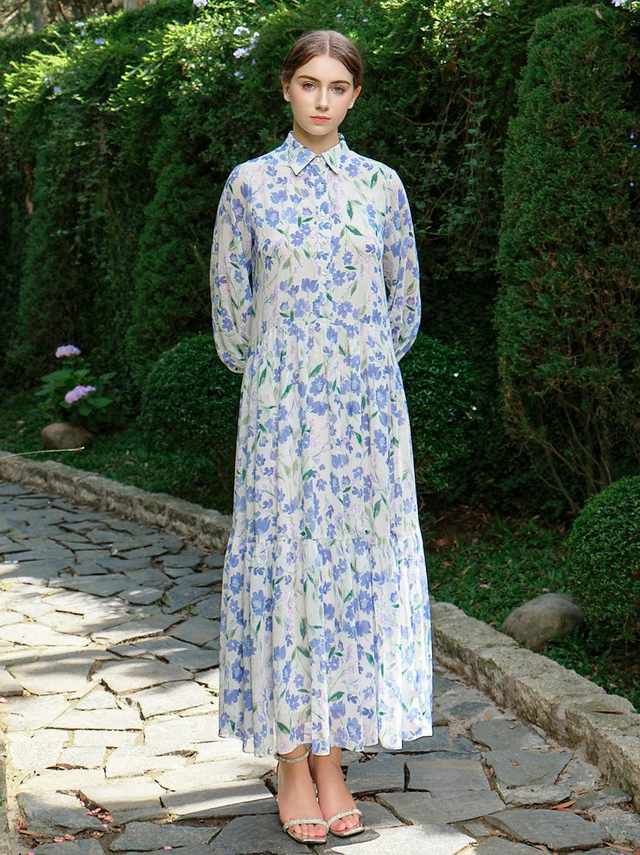 Đầm sơ mi luôn được quý cô hiện đại ưu tiên- Ảnh 5. Đầm sơ mi luôn được quý cô hiện đại ưu tiên- Ảnh 5.