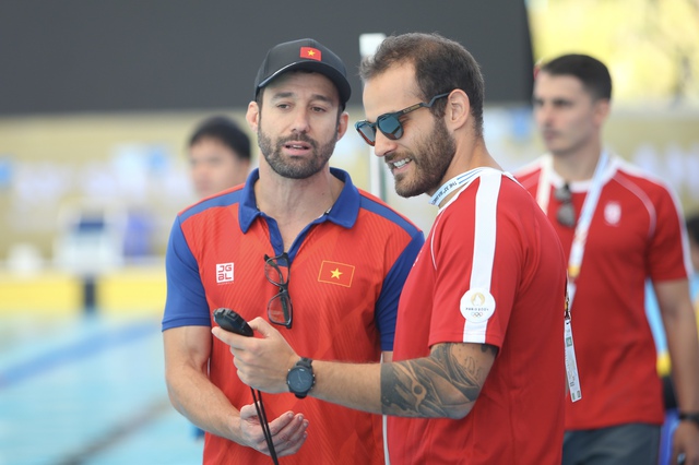 Bể bơi SEA Games chật chội trong ngày đầu kình ngư Việt Nam tập luyện, vì sao?- Ảnh 9.