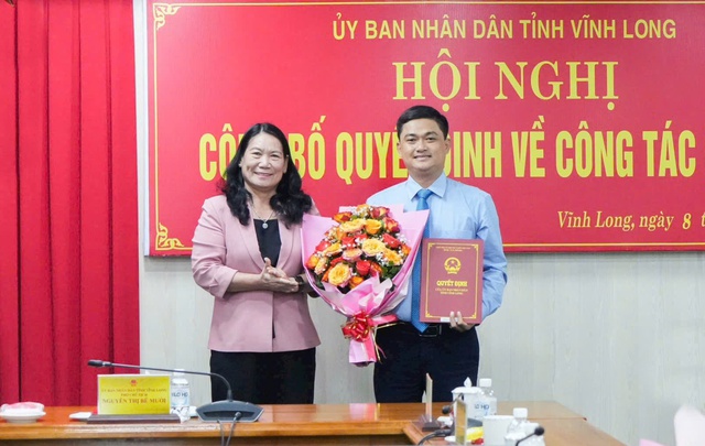 Phó Bí thư Tỉnh đoàn làm Phó giám đốc Sở VH-TT-DL Vĩnh Long - Ảnh 1.
