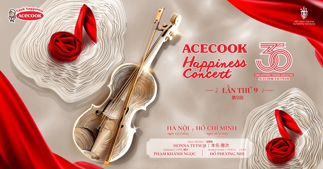 Hòa nhạc giao hưởng Acecook Happiness Concert 2025 trở lại với chủ đề mang &quot;Thanh âm hạnh phúc&quot;