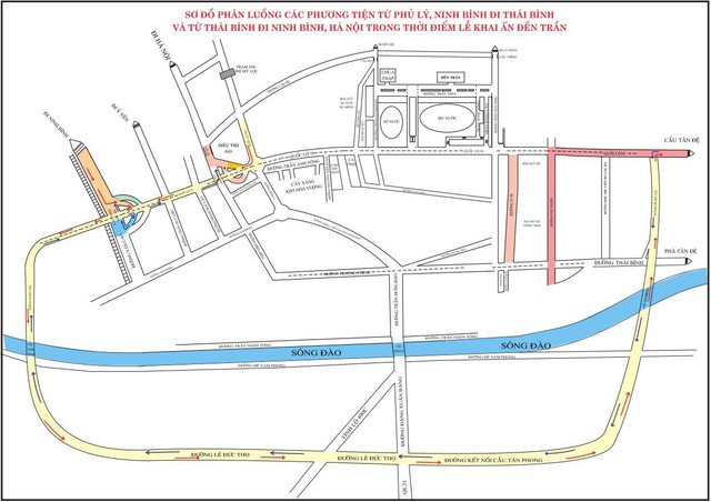 Nam Định phân luồng giao thông 3 quốc lộ ngày khai ấn đền Trần- Ảnh 1.
