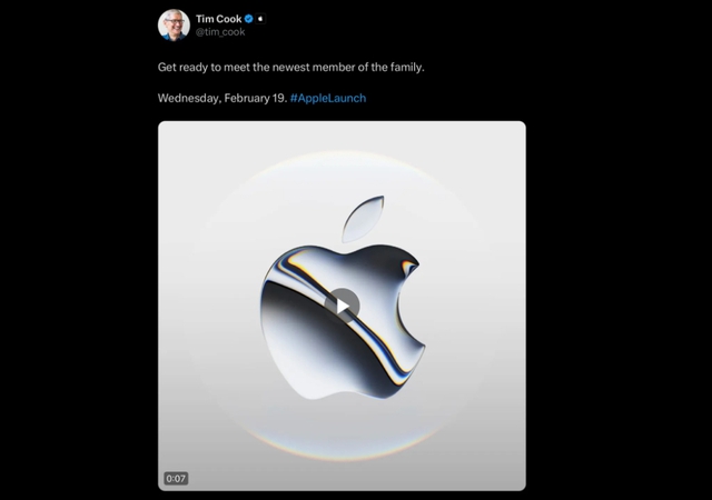 Apple xác nhận ra mắt sản phẩm mới vào ngày 19.2- Ảnh 1.