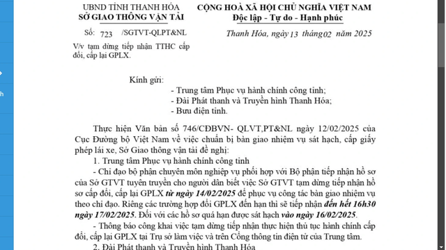 Không tạm dừng cấp đổi giấy phép lái xe trong thời gian chuyển giao- Ảnh 1.