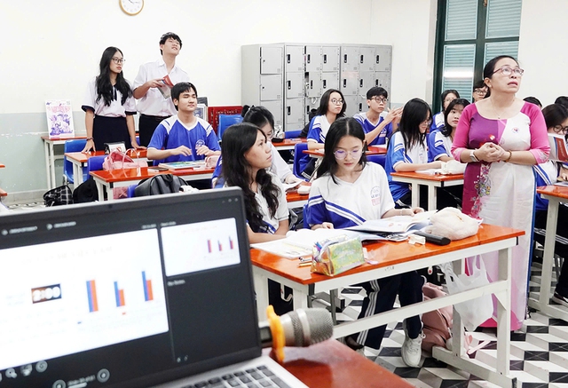 Quy định mới dạy thêm, học thêm: Nhiều hình thức ôn tập cho học sinh cuối cấp- Ảnh 1.