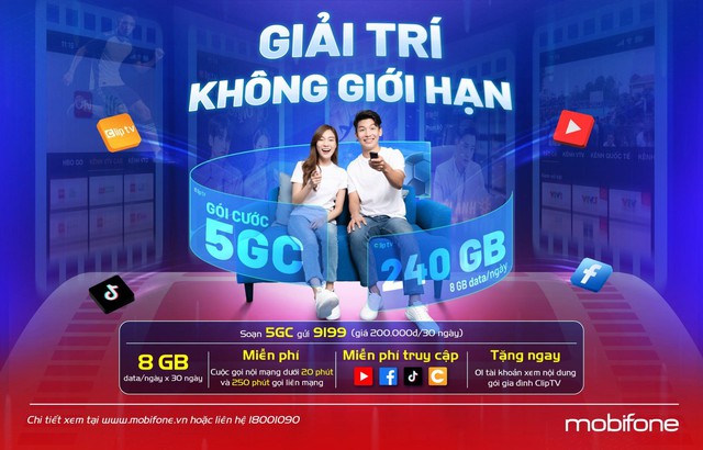 Giải trí không giới hạn với gói cước siêu ưu đãi của MobiFone- Ảnh 1.