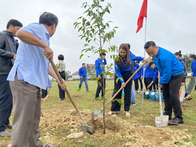 Đầu năm mới, trồng hơn 200 cây sao để bảo vệ môi trường- Ảnh 1. Đầu năm mới, trồng hơn 200 cây sao để bảo vệ môi trường- Ảnh 1.
