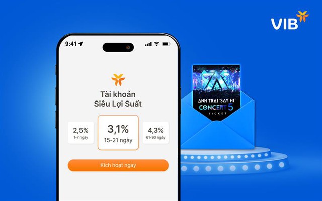 VIB tặng vé Anh Trai 'Say Hi' cho chủ tài khoản Siêu Lợi Suất - Ảnh 1.
