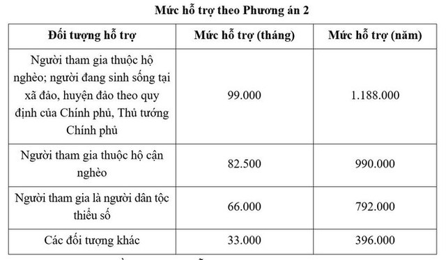 Đề xuất tăng hỗ trợ đóng BHXH tự nguyện lên 2 triệu đồng/năm- Ảnh 3.