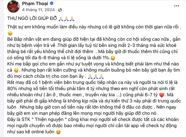 Vụ TikToker Phạm Thoại kêu gọi, sao kê từ thiện tiếp tục ồn ào

- Ảnh 1.