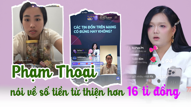 Vụ TikToker Phạm Thoại: Có thể tố giác để công an xác minh số tiền từ thiện- Ảnh 1.