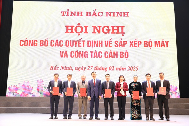 Bắc Ninh công bố giám đốc các sở sau sắp xếp- Ảnh 1.