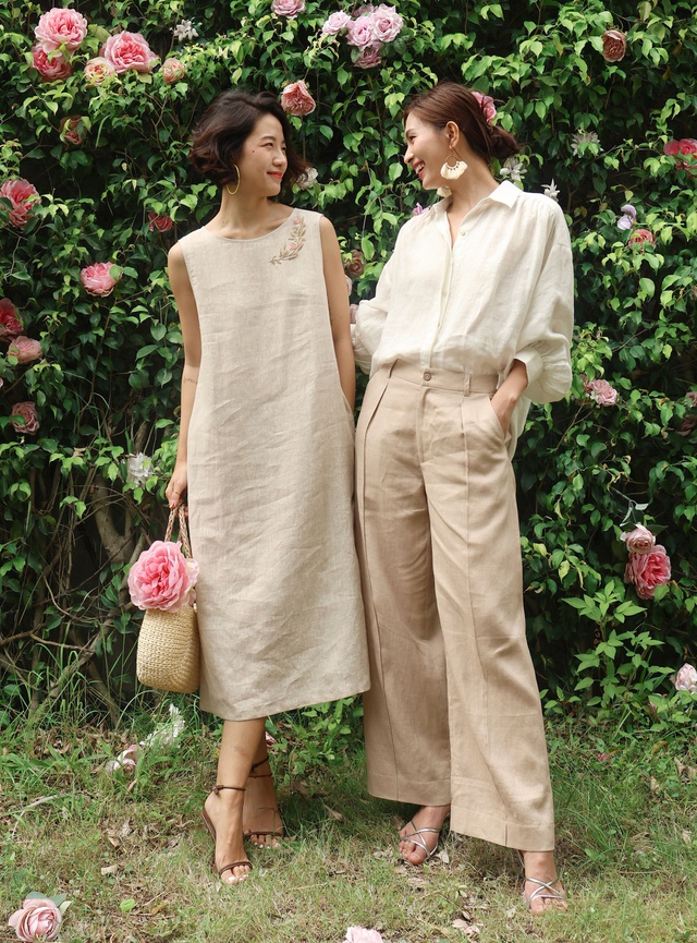Váy suông và trang phục linen: Bí quyết thời trang mát mẻ cho mùa nắng - Ảnh 3. Váy suông và trang phục linen: Bí quyết thời trang mát mẻ cho mùa nắng - Ảnh 3.