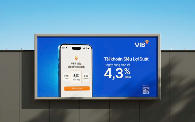Siêu Lợi Suất VIB: 50.000 khách hàng cùng hàng ngàn tỉ sinh lời mỗi ngày đến 4,3%/năm- Ảnh 2. Siêu Lợi Suất VIB: 50.000 khách hàng cùng hàng ngàn tỉ sinh lời mỗi ngày đến 4,3%/năm- Ảnh 2.