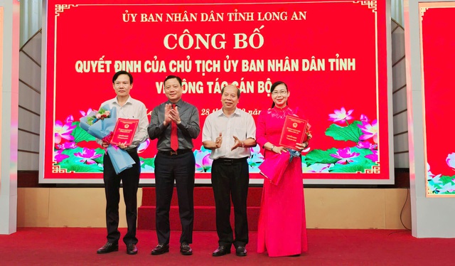 Long An: Công bố thành lập 5 sở mới và nhiều quyết định về cán bộ - Ảnh 7.