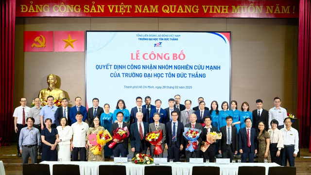 Chiến lược phát triển Nhóm nghiên cứu mạnh ở Trường đại học Tôn Đức Thắng - Ảnh 1.