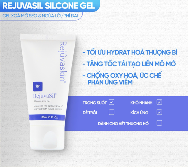 Công thức ngăn ngừa và điều trị sẹo lồi/phì đại toàn diện của Rejuvasil Silicone Gel- Ảnh 3.