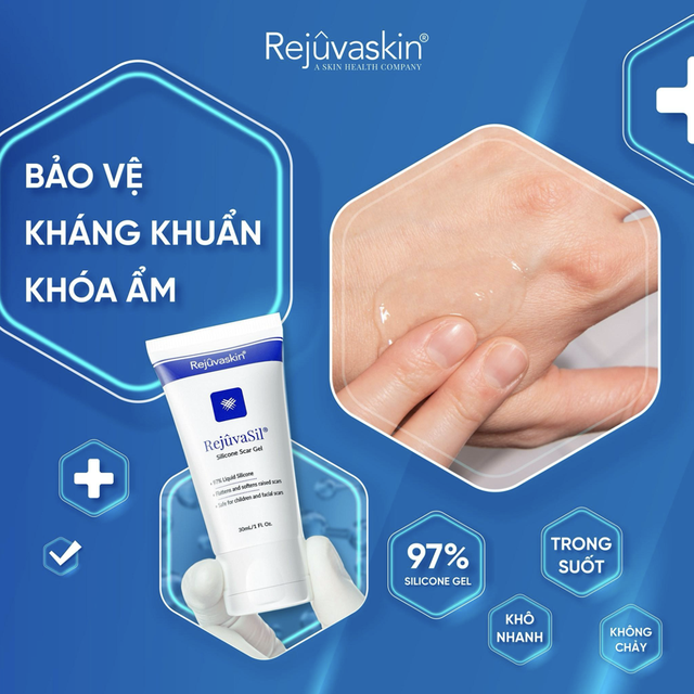 Công thức ngăn ngừa và điều trị sẹo lồi/phì đại toàn diện của Rejuvasil Silicone Gel- Ảnh 6.