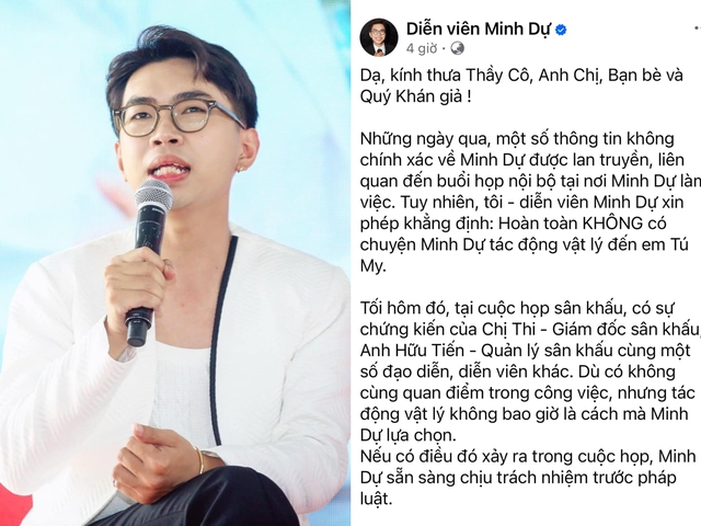 Diễn viên Minh Dự nói gì giữa ồn ào đánh đồng nghiệp?- Ảnh 2.