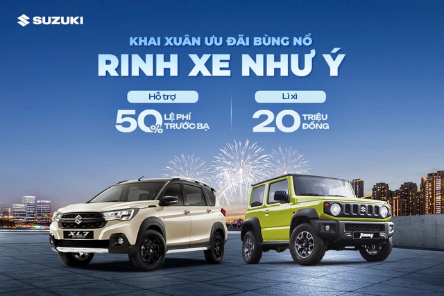 Suzuki khai xuân - Ưu đãi bùng nổ, rinh xe như ý- Ảnh 1.