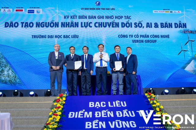 Veron Group ký hợp tác thúc đẩy Chuyển đổi số tại tỉnh Bạc Liêu - Ảnh 2.