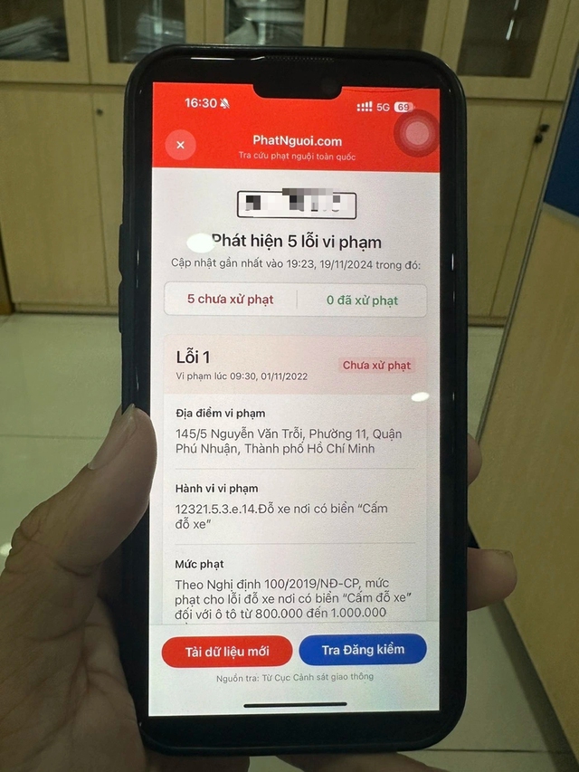 Rộ lừa đảo hướng dẫn tra cứu phạt nguội - Ảnh 1.