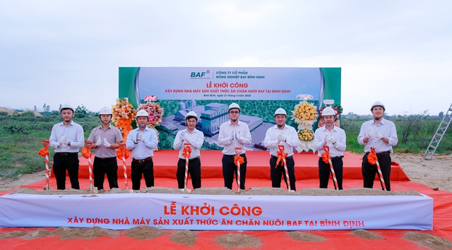 BAF khởi công nhà máy cám chay công suất 300.000 tấn/năm tại Bình Định - Ảnh 1.