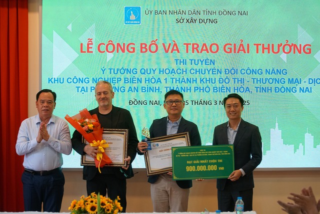 Đồng Nai: Trao giải ý tưởng chuyển đổi KCN Biên Hòa 1 thành khu đô thị- Ảnh 1.