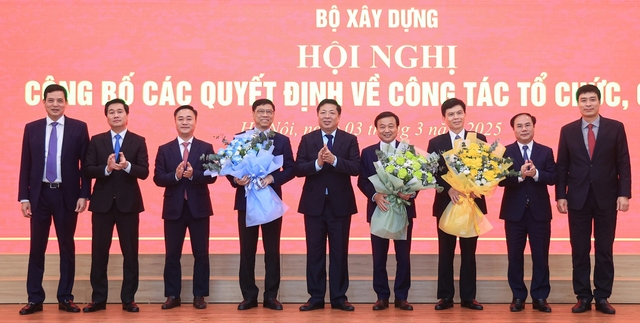 Bộ Xây dựng sau sáp nhập có 8 thứ trưởng - Ảnh 1.