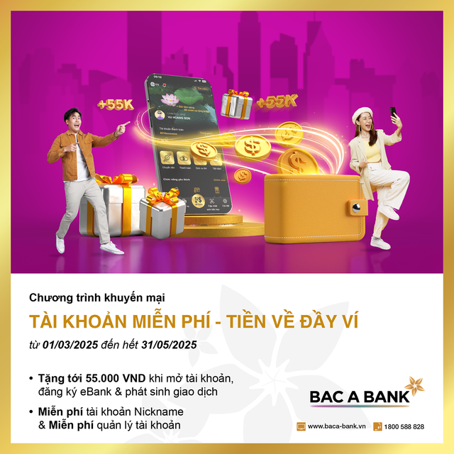 ‘Cơn lốc’ ưu đãi dành cho chủ tài khoản BAC A BANK - Ảnh 2.