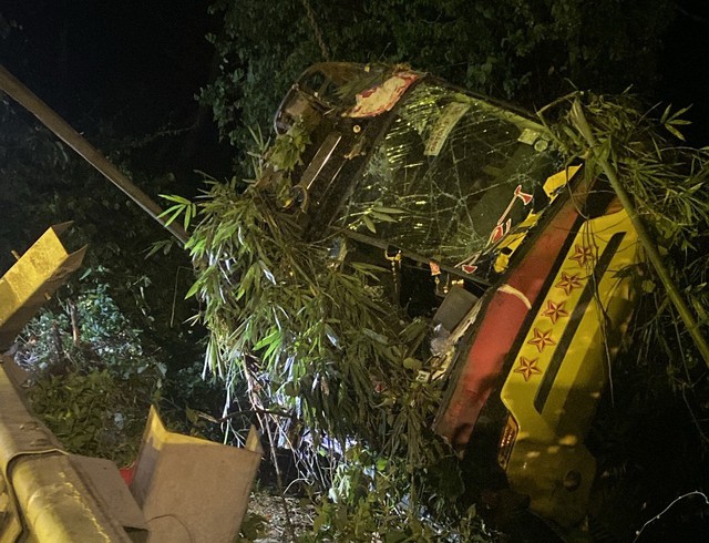 Tạm giữ hình sự tài xế xe khách lao xuống vực đèo Bảo Lộc - Ảnh 5. Tạm giữ hình sự tài xế xe khách lao xuống vực đèo Bảo Lộc - Ảnh 5.