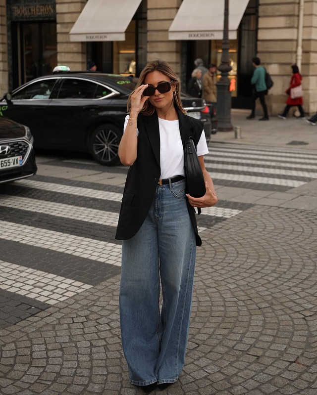 Chân váy denim, quần jeans... cho mùa hè sành điệu và trang nhã- Ảnh 4.