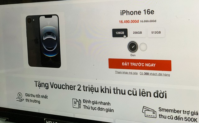 iPhone 16e chưa lên kệ đã giảm giá tại Việt Nam - Ảnh 1.