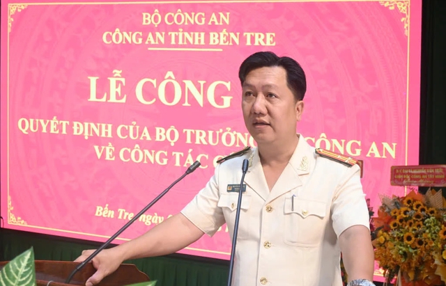 Thượng tá Nguyễn Văn Hạnh được bổ nhiệm Phó giám đốc Công an tỉnh Bến Tre - Ảnh 1.