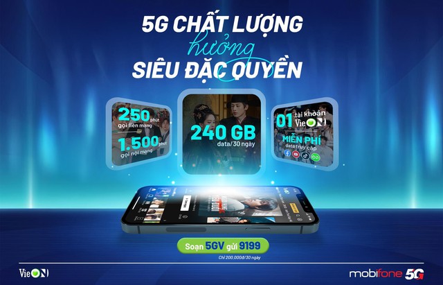 MobiFone mang đến trải nghiệm 5G tiện ích với loạt gói cước linh hoạt- Ảnh 1. MobiFone mang đến trải nghiệm 5G tiện ích với loạt gói cước linh hoạt- Ảnh 1.