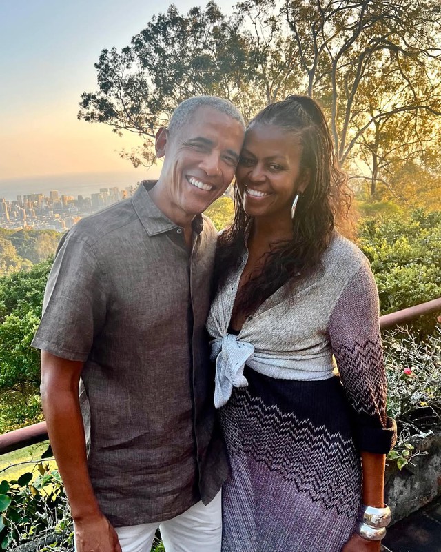 Vợ ông Barack Obama bác bỏ tin ly hôn - Ảnh 1.