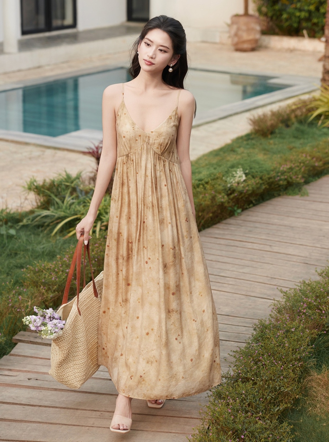 Váy suông từ linen, vải tơ thành xu hướng hot - Ảnh 3.